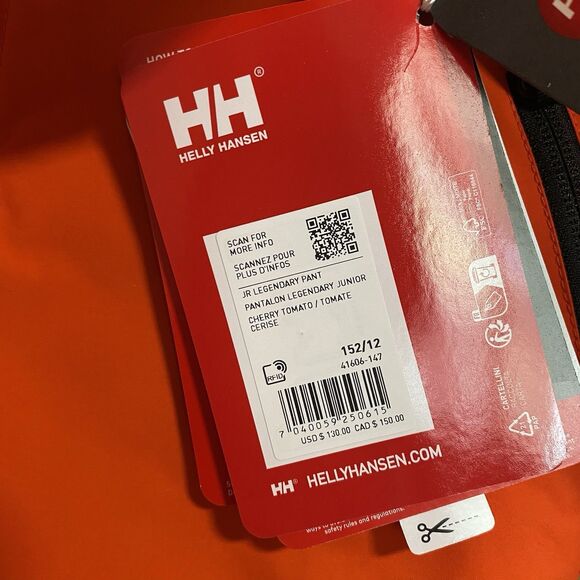 NWT Helly Hansen Kid’s 12 Legendary Waterproof Ski Pants - Picture 5 of 8